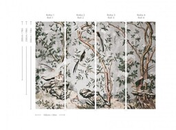 Wallcolors Tapeta Gray Chinoiserie