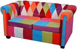 Elior Sofa patchwork chesterfield Triss - dwuosobowa