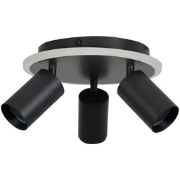 Plafon Parma 3xGU10 + 1xLED CCT czarna LP-0612/3C