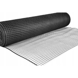 Siatka rabatowa ogrodzeniowa czarna 1,2x50m krety