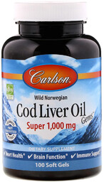 Carlson Labs Wild Norwegian Cod Liver Oil Gems