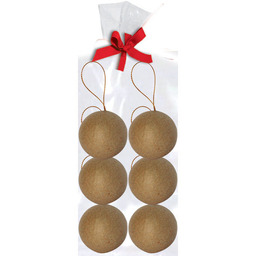 Bombki Papierowe 65 Mm Zestaw 6 Szt. No006,