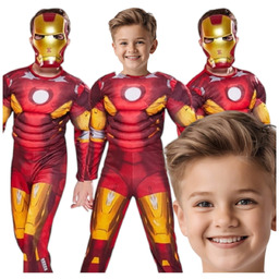 Strój Iron Man Przebranie Maska Kostium Bal -