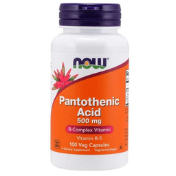 NOW Foods Kwas pantotenowy 500 mg 100 kaps