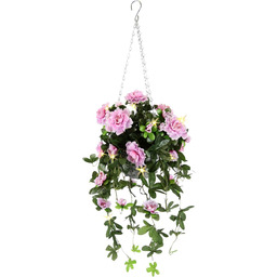 Sztuczny kwiat "Bougainvillea" z girlandą LED, 75 cm,