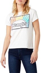 Koszulka damska Wrangler Rainbow Tee bawełniana-XS