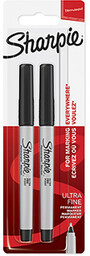 Sharpie 1985878, marker Ultra Fine, czarny, 2szt., 0.5mm,