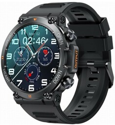 GRAVITY Smartwatch GT7-1 PRO Multisport Czarny Ø47mm