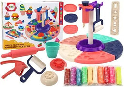 Ciastolina kuchnia wyciskacz + akcesoria - Leantoys
