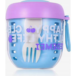 POJEMNIK 500ML Z WIDELCEM KUBEK NA JOGURT OWOCE