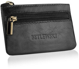 Etui na klucze skóra BETLEWSKI BEZ-02 CZARNY