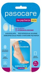 PASOCARE Plastry hydrokoloidowe na pęcherze mix, 6szt