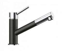 BLANCO Bateria KANO-S czarny/chrom 526174 -
