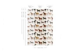 Wallcolors Tapeta Horses Beige