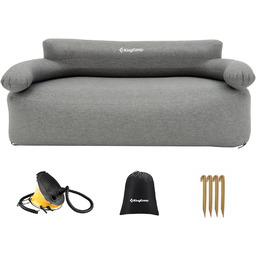 Łóżko polowe King camp 175cm x 85cm srebrny,