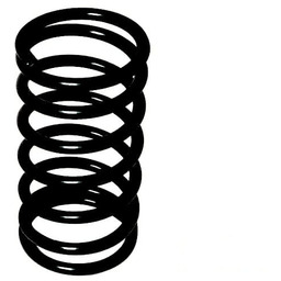 Sprężyna metalowa czarna do bujaka 20 mm