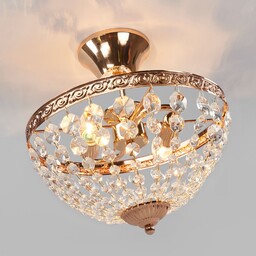 Lampa Sufitowa Markslöjd, HANASKOG, ściemnialny, złoty mosiężny, salon,