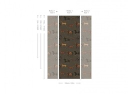 Wallcolors Tapeta Horses Olive