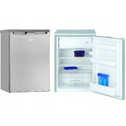 Mała LODÓWKA BEKO TSE1234FSN 114l 84cm inox