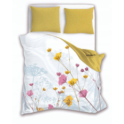 Pościel bawełniana Kwiaty 160x200 Natura 3-część