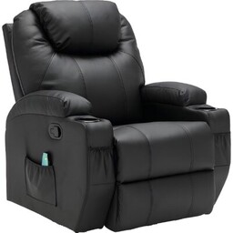 EXTRALINK Fotel masujący EX.98178 Czarny