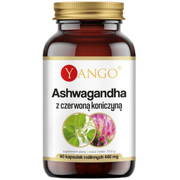 Ashwagandha z czerwoną koniczyną suplement diety 90 kapsułek