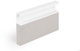 Uchwyt meblowy wpuszczany Six 197 Aluminiowy Biały Mat