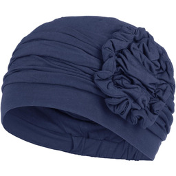 Turban Lotus-Uni Bamboo by Christine Headwear, ciemnoniebieski, One