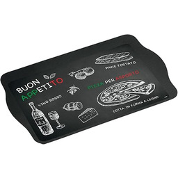 Kesper taca, melamina, czarna, 48 x 30 x