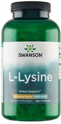 SWANSON Lizyna 500mg, 300 tabletek