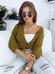 Sweter damski NUTI musztardowy Dstreet MY1673