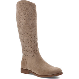 S.Barski Beżowe Kozaki Modne Obuwie Damskie