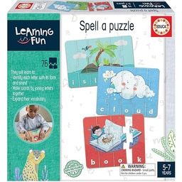 Educa 18839 Learning is Fun, puzzle z literami,