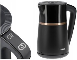 LUND CZAJNIK ELEKTRYCZNY 22000W 1,7L CZARNY Z REGULACJĄ