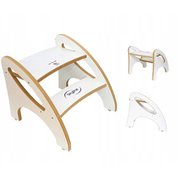 Podest schodki biały dla dzieci i dorosłych