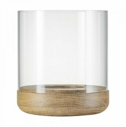 Blomus LANTO Lampion / Świecznik 25 cm Dębowy