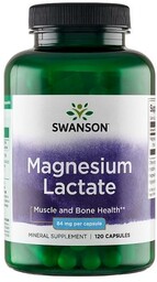 SWANSON Magnesium Lactate Mleczan magnezu 84mg - 120