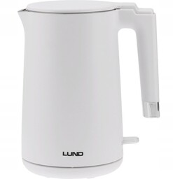 LUND CZAJNIK ELEKTRYCZNY 2200W 1,5L BIAŁY PODWÓJNE ŚCIANKI