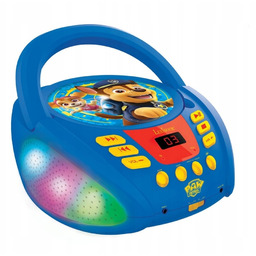 Psi Patrol odtwarzacz boombox Bluetooth-CD Led