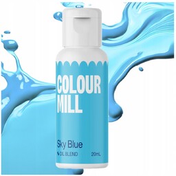 BARWNIK OLEJOWY DO MAS TŁUSTYCH KREMÓW CZEKOLADY NIEBIESKI