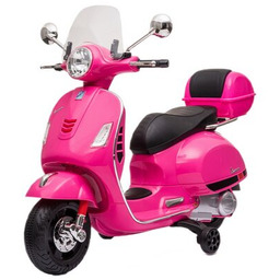 SUN BABY Motorek elektryczny Vespa Fuksja