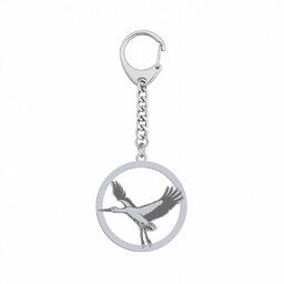 Srebrny brelok BOCIAN GRAWER