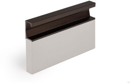 Uchwyt meblowy wpuszczany Six 197 Aluminiowy Brązowy