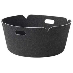 Muuto - Restore Round Kosz Black Melange