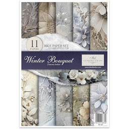 ITD Collection Papier do decoupage, zimowy bukiet 21