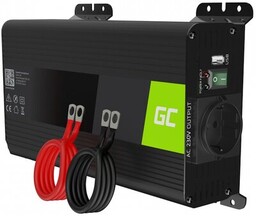 GREENCELL Przetwornica Pro 12V na 230V 500W/1000W Czysta