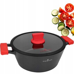 Zwieger Obsidian Garnek 2l z pokrywką 20cm Obsidian