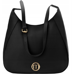 Duża Torba Klasyczna Gładka Torebka Monnari Na Ramię