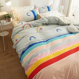 POŚCIEL TĘCZA 160x200 DWUSTRONNA PRZEŚCIERADŁO