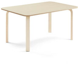 Stół ELTON, 1200x800x590 mm, brzoza laminat, brzoza